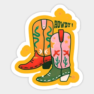 HOWDY! Sticker